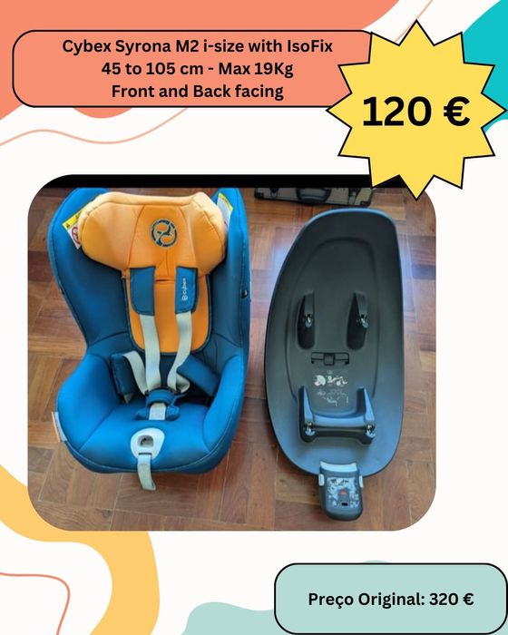 Cadeira de bebé Cybex Sirona com suporte isofix