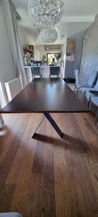 Stół z mdf pokryty fornirem 250x100x76
