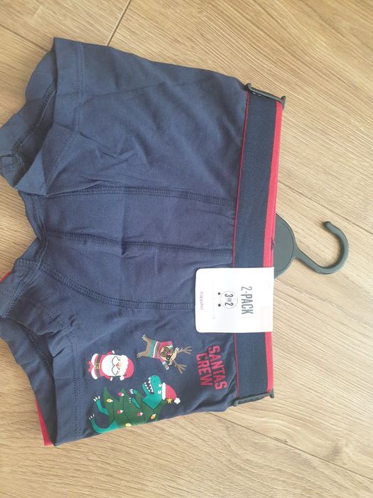 Bokserki święta mikołaj kappahl 110/116