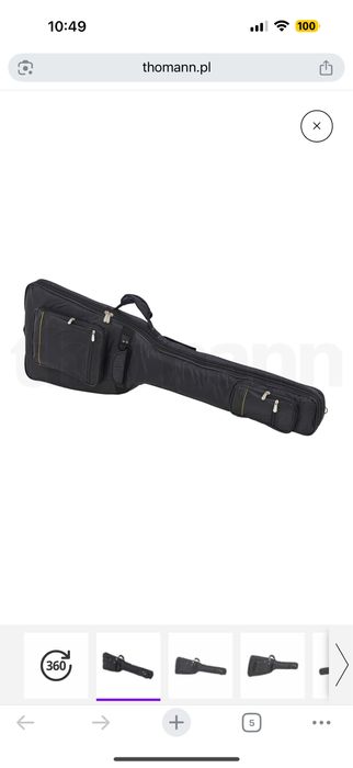 Gitara basowa Harley Benton z pokrowcem i wzmacniaczem