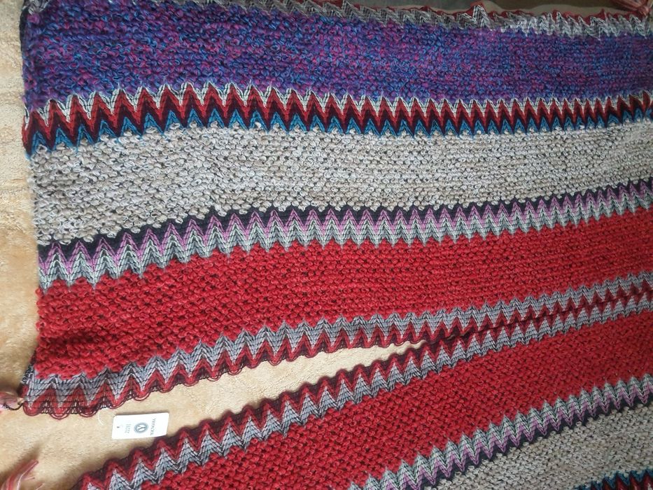 Ponczo damskie multikolor