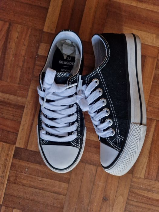 Sapatilhas Seaside preto - estilo all star