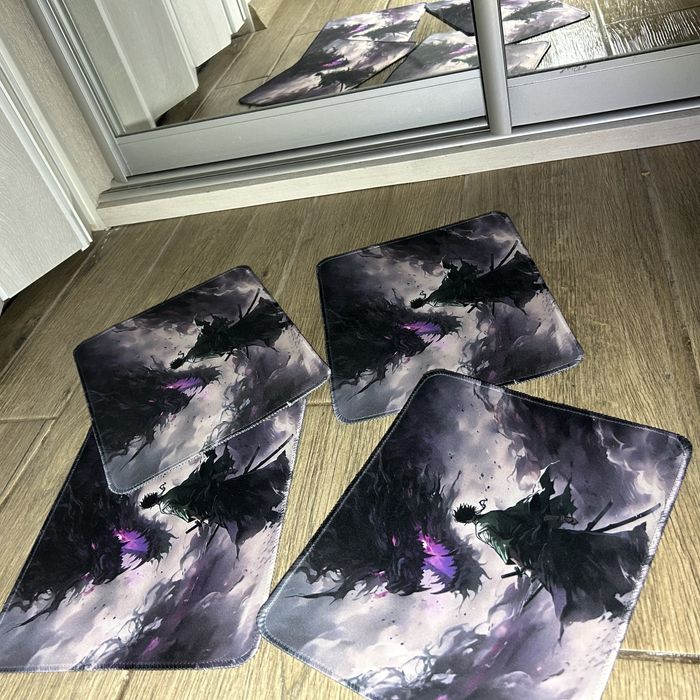 Килимок для миші, гарний, фіолетовий з малюнком