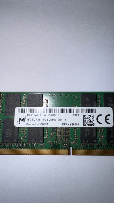 Pamięć RAM DDR4 16GB 2Rx8 Micron PC4-2666V-SE1-11