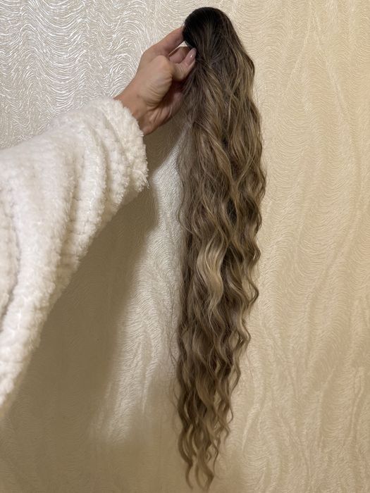 Накладной хвост 70 см искуственный волос волосы