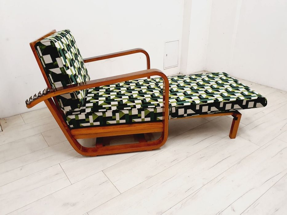 Rozkładany Fotel Art Deco Frantisek Reindl
