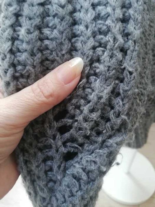 Sweter golf dins tricot mode in italy z domieszką wełny i moher