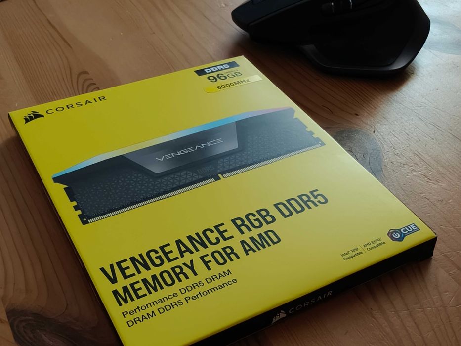 Corsair Vengeance RGB DDR5 RAM 96GB(2x48GB) 6000MHz CMH96GX5M2E6000Z36