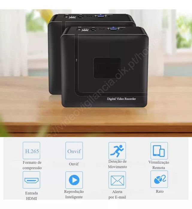 Gravador NVR‼️ H.265 ‼️ 10 Canais ‼️ Deteção de Pessoas