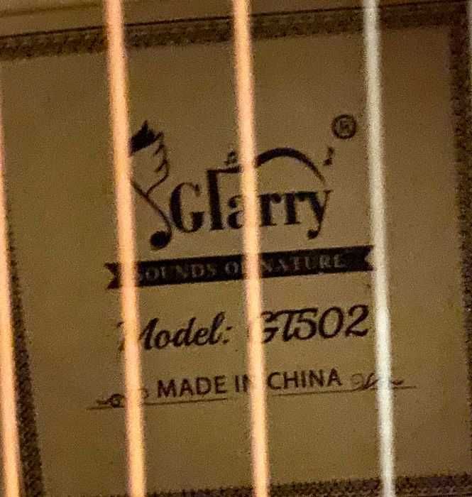 Guitarra  Glarry GT 502 -Nova e com Estojo maleável.