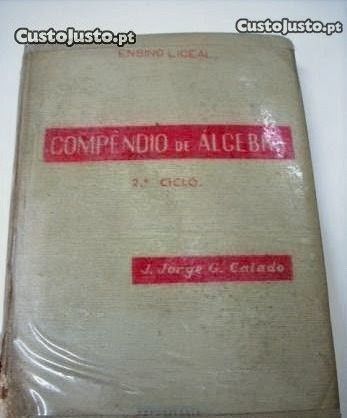 Compêndio de Álgebra de 1954 (Livro único)