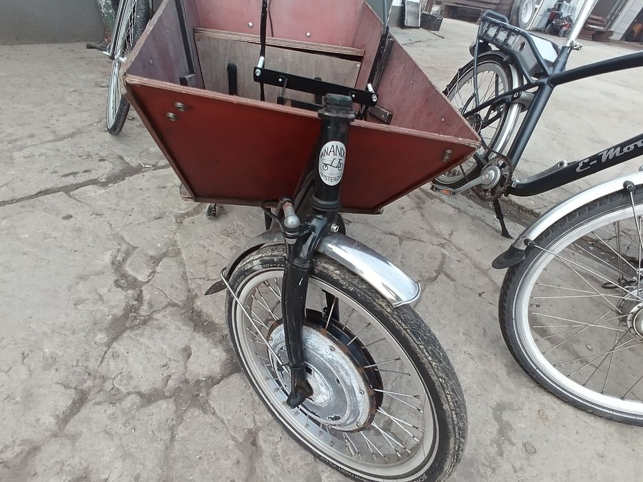 Rower cargo bakfiest elektryczny riksza wózek trajka elektryk towarowy