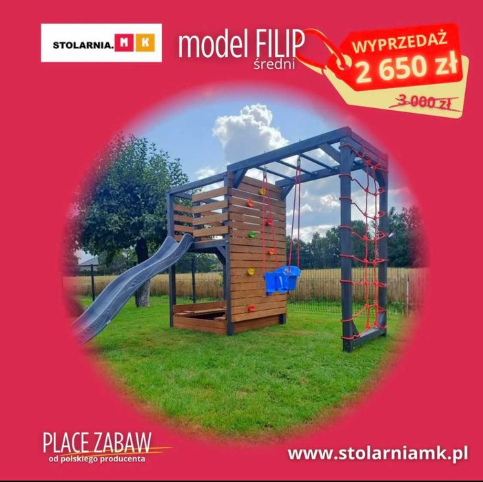 HIT CENOWY!Plac zabaw Filip PROMOCJA do końca lutego 2026!