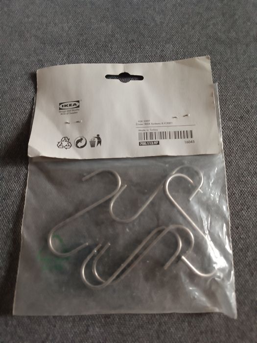 Haczyki IKEA Grundtal do relingów