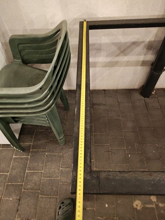 Stół industrialny DIY gruby blat 7 cm