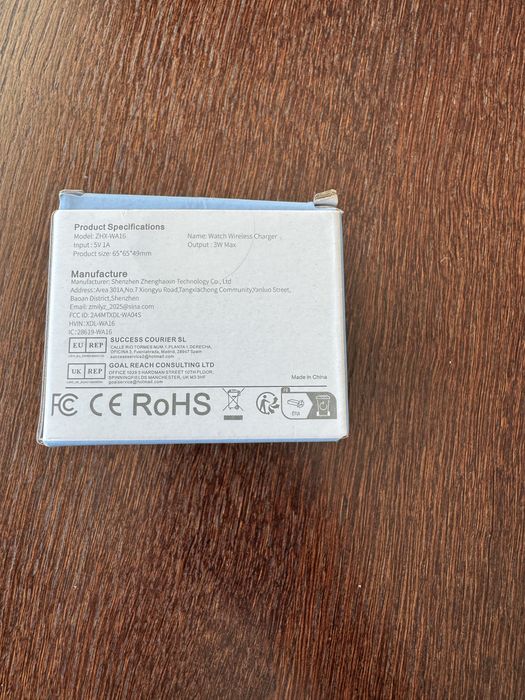 bezprzewodowa ładowarka indukcyjna do smartwatchy, model Hoco CW44