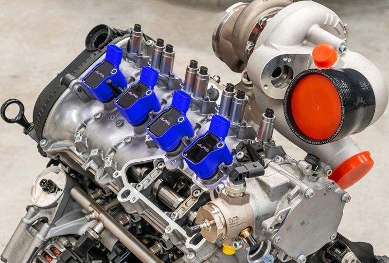 KIT DE 6 BOBINES DE IGNIÇÃO ALPHA COMPETITION AUDI S4 / RS4 B9 / S5 / RS5 F5 - 2.9 / 3.0 TFSI - AZUL