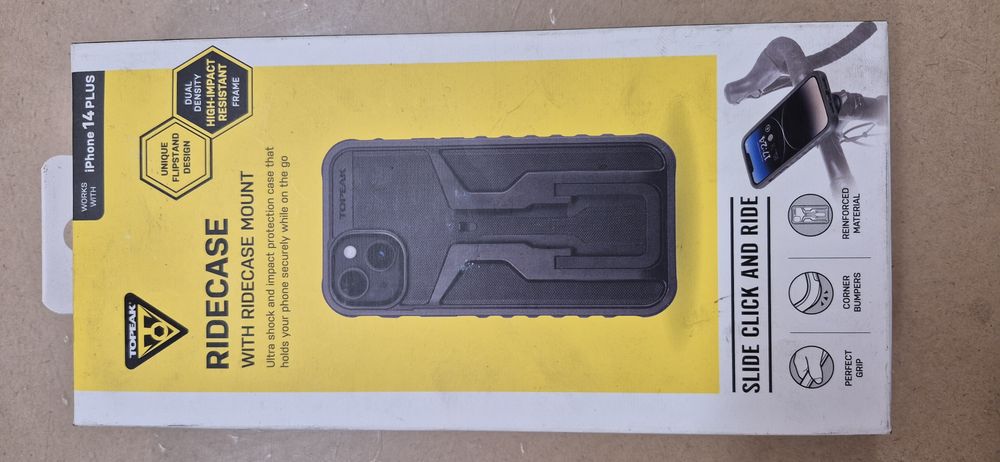 1. Etui z uchwytem na kierownicę TOPEAK RideCase for iPhone 14 Plus