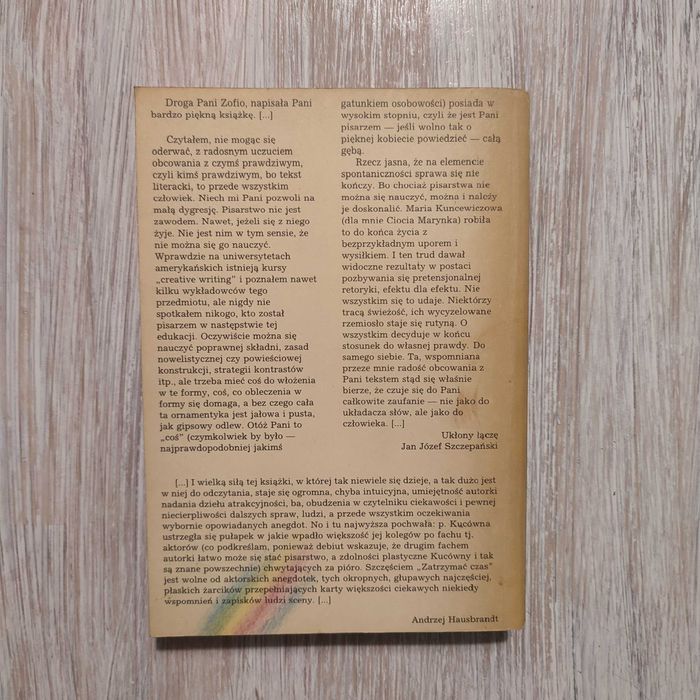 Zatrzymać czas - Zofia Kucówna (AUTOGRAF)