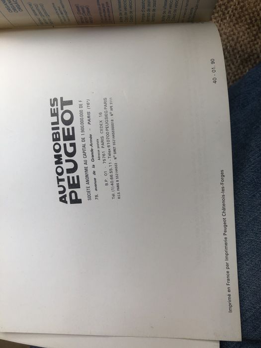 Peugeot 205 manual utilizador livro