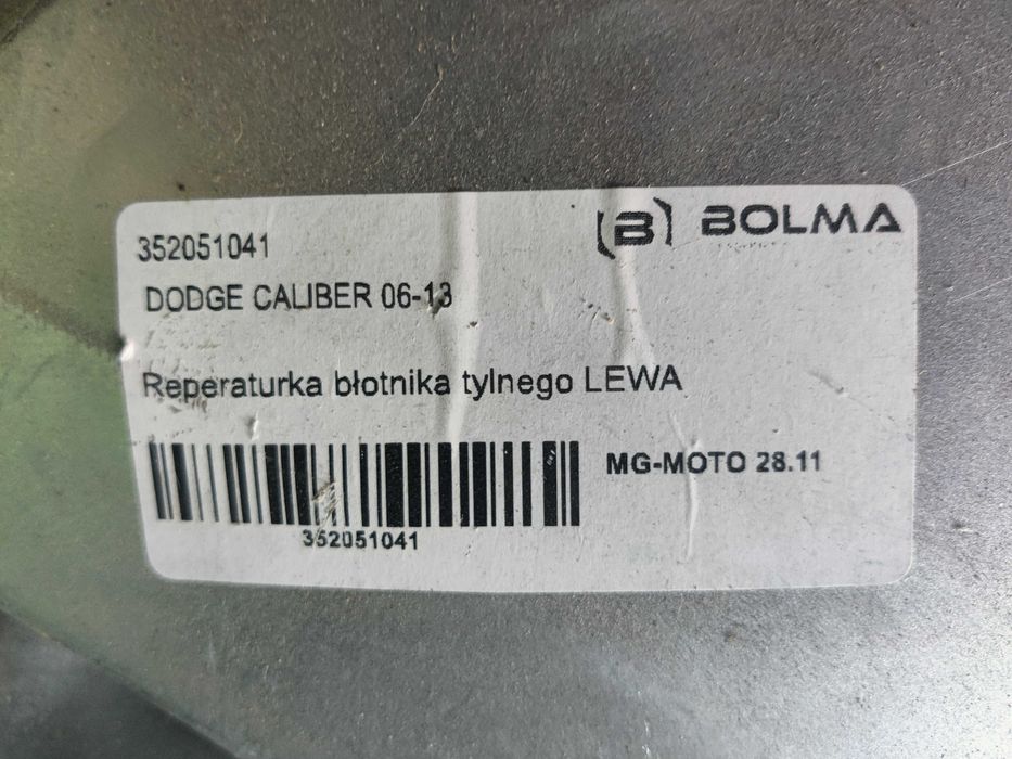 Progi + Nadkola Dodge caliber 06-13