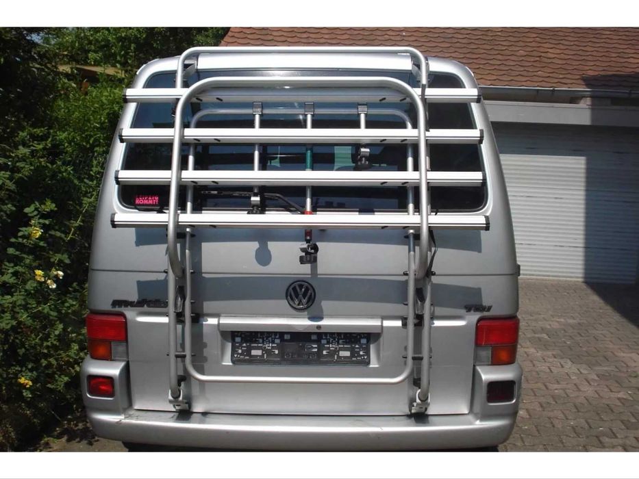 VW T4 oryginalny uchwyt na 4 rowery na klapę bagażnik na rowery