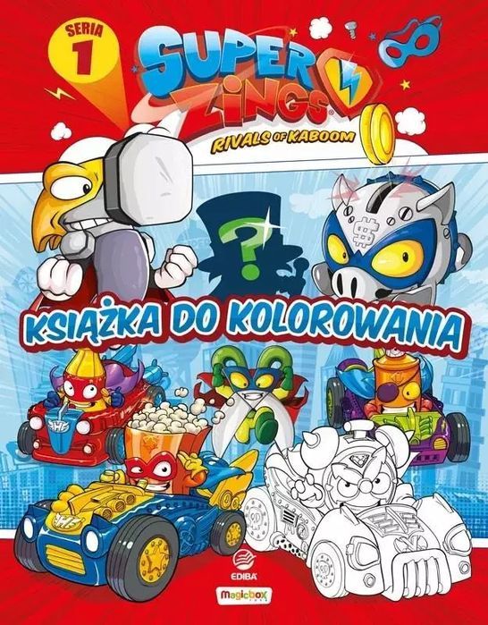SuperZings - Książka do kolorowania + figurka. Super Zings