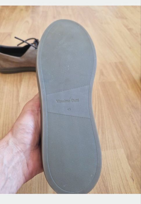 Нові замшеві чоловічі топсайдери Massimo Dutti 43р-28,5см