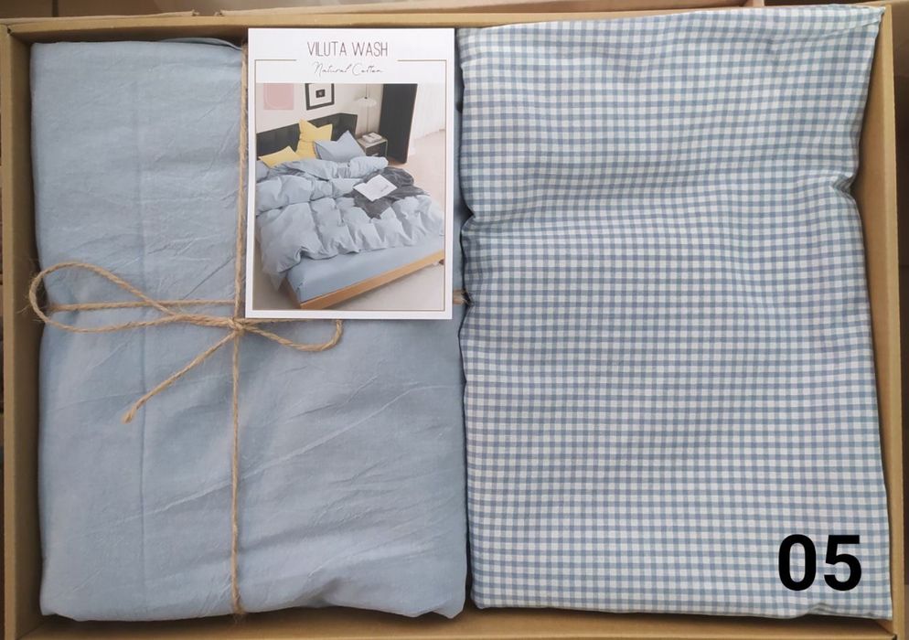 Стильна постіль з вареної бавовни Viluta (не потребує прасування)