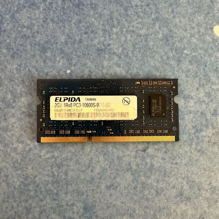 Оперативна пам'ять ELPIDA ddr3 2GB 2Rx8 PC3-10600S-9-10-B2