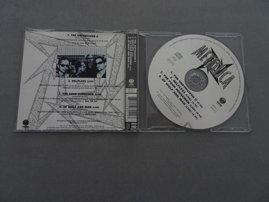 CD Metallica - The Unforgiven II - Part one