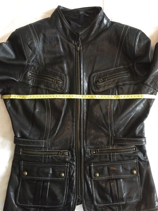 Женская кожанная куртка PRADA