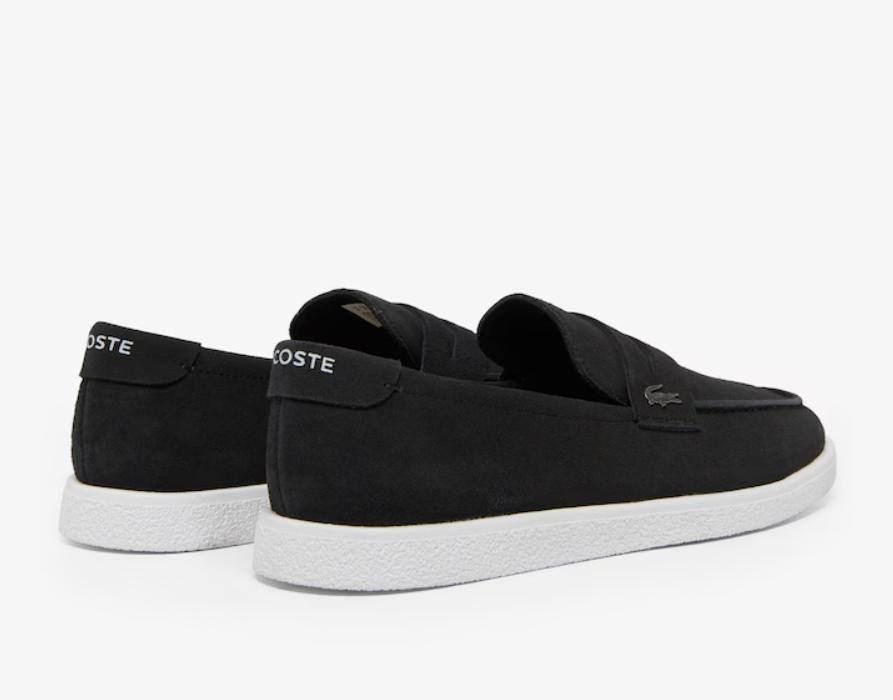 Новые оригинальные мужские замшевые лоферы Lacoste