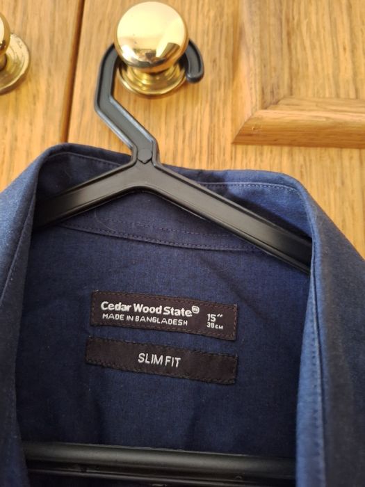 Camisa Manga Comprida Azul Escuro T: 38 Primark