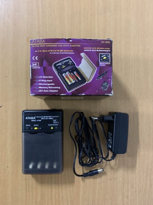 Зарядное устройство ATABA для аккумуляторных батареек