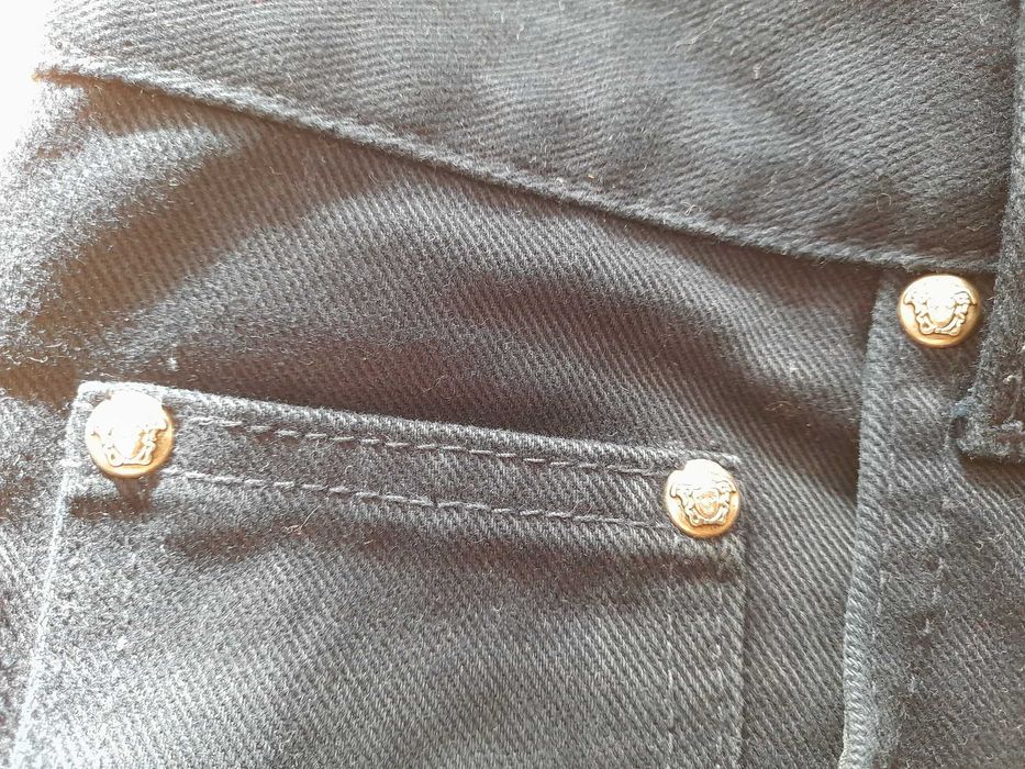 Versace jeans couture vintage spodnie granatowe 32