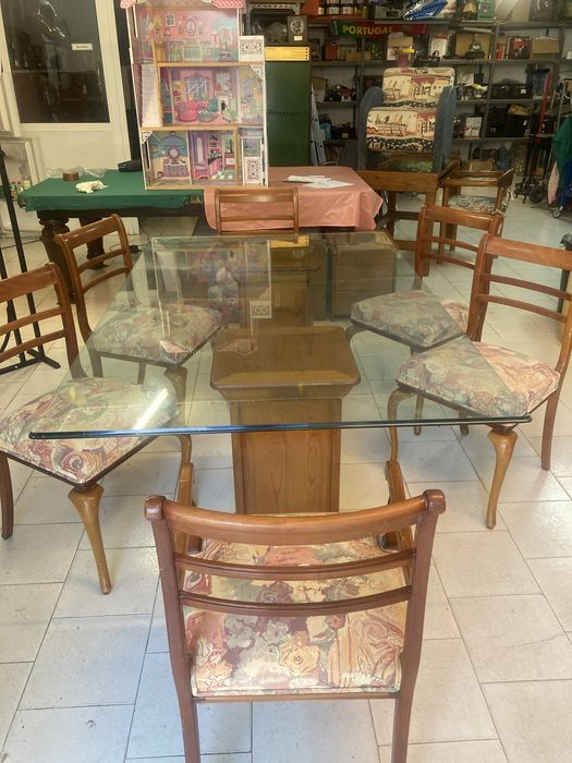 Mesa de jantar temperado