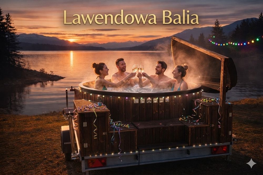 Mobilna balia z jacuzzi na wynajem dobowy – dowóz pod dom!