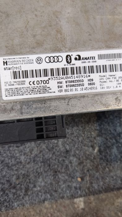 Moduł bluetooth radia audi a4 b8 a5