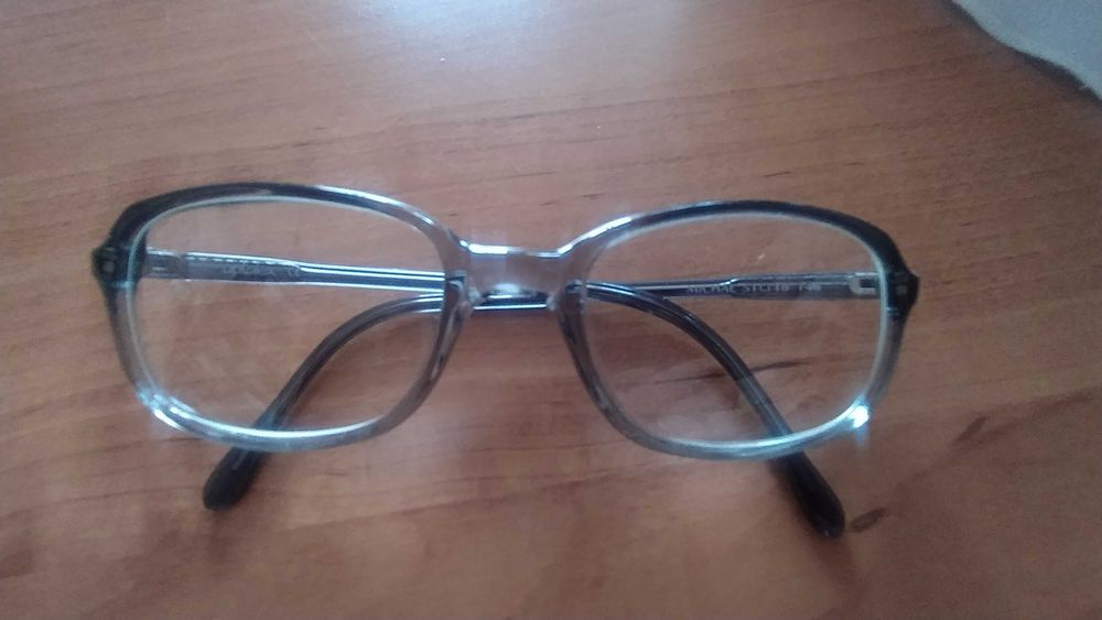 Okulary korekcyjne  szare do bliży  męskie, plus 1,5 i 3,5