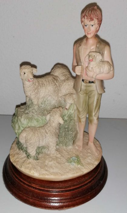 Shepherd Statue with Sheep, for €5
