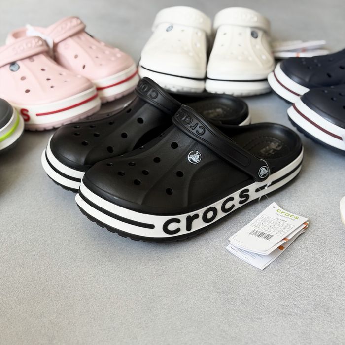 Крокси Crocs Bayaband Clog Black Кроксы Тапки Сабо