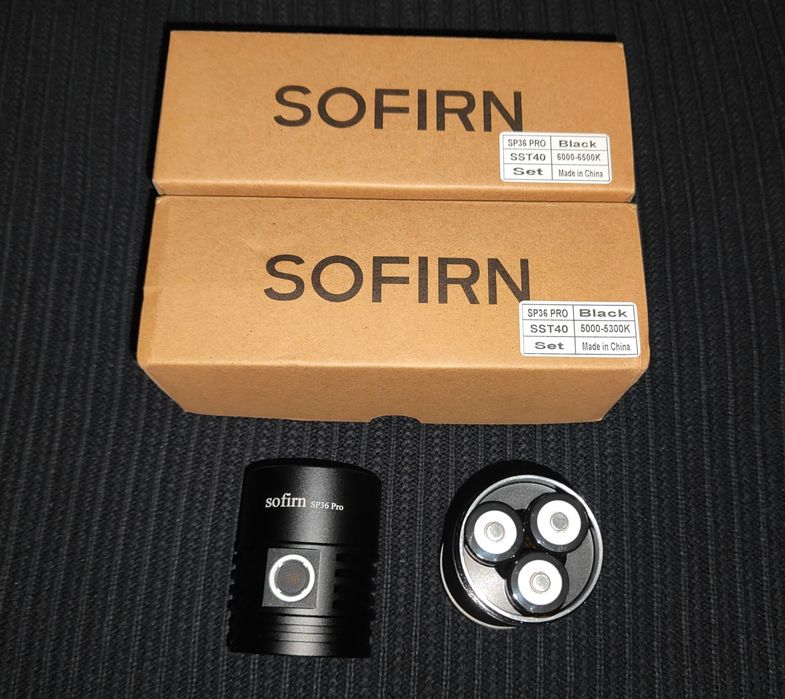 Sofirn SP36PRO 8000Люмен, 423м, USB Type-C, комплект з АКБ 3*18650