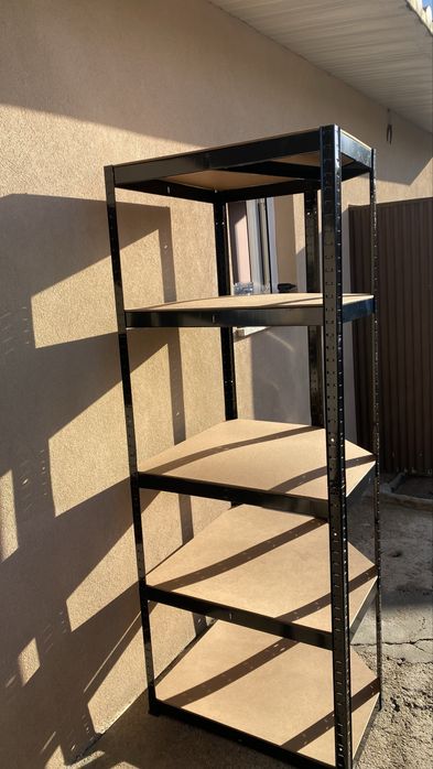 Estante Aço Preto 5 Prateleiras