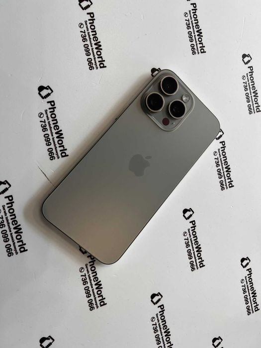 Zadbany iPhone 15 Pro Max 256GB 87% Natural Gwarancja PhoneWorld