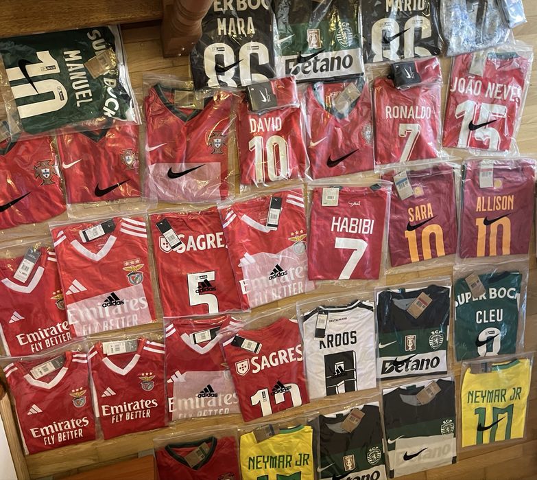 Camisolas de futebol - 20 cada