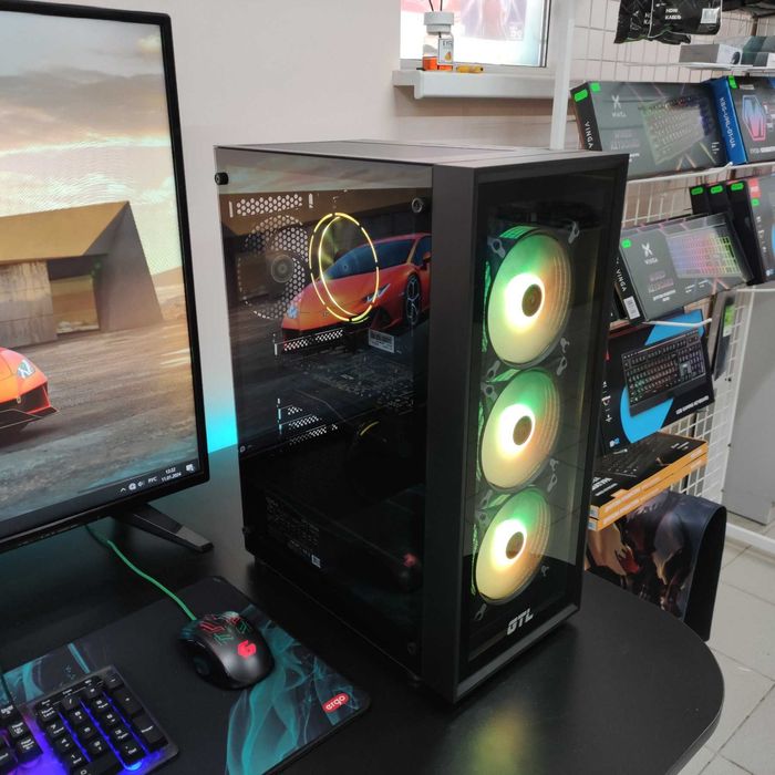 Игровой Компютер ПК Intel i7, RX 470 4GB, 16GB DDR3 new, SSD 512G NVMe