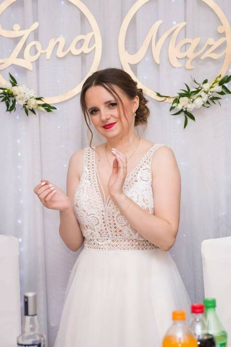 Suknia ślubna boho 36/38