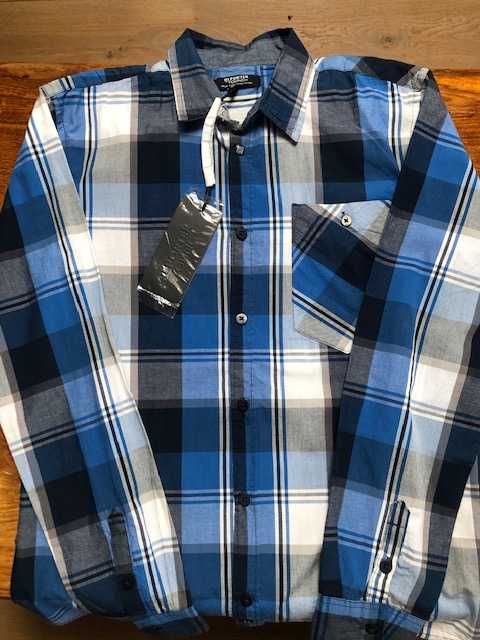 Nowa koszula Reporter krata 170 cm