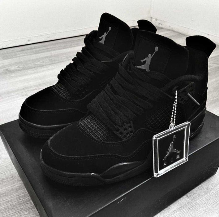 Кросівки Nike Air Jordan Retro 4 Black Canvas DH . Найк Джордан. Термо